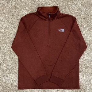 The North Face 1/2 zip pullover — maroon/burgundy/cabernet.